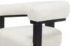 Vente-unique - LIVELIA Stuhl Stoff SchwarzWeiß - B 60 cm x H 78 cm x L 64 cm Bild 5