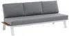 Vente-unique - MALLY Gartensitzgruppe Metall Beige - B 75 cm x H 67 cm x L 205 cm Bild 2