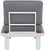 Vente-unique - MALLY Gartensitzgruppe Metall Beige - B 75 cm x H 67 cm x L 205 cm Bild 5