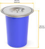 emuca Einbauabfall-Recyclingbehälter Rycycle für Einbau in die Arbeitsplatte, 1 Recyclingbehälter 7 Liter, Edelstahl und Kunststoff Bild 3