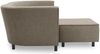 Gartenlounge Set 2 Brandie 206x77x176 mit Outdoorbezug in braun Bild 3