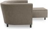 Gartenlounge Set 2 Brandie 206x77x176 mit Outdoorbezug in braun Bild 5