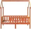 vidaXL Kinderbett Hausbett Wachsbraun 80x160 cm Massivholz Kiefer 850712 Bild 4