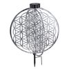 Solarleuchte Garten 2er Set Scheibe Rund Solarlampe Außen Außenleuchte Solar Bild 5