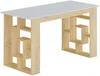 Vente-unique - JOVISO Büromöbel Holz, Platte BeigeWeiß - B 60 cm x H 75 cm x L 140 cm Bild 2