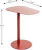 Beistelltisch >52497< in rot, Metall - 53x60x38cm (BxHxT) Bild 2