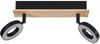 EGLO LED Deckenlampe Rielves - Moderne Deckenleuchte mit 2 schwenkbaren Spots, Holz und Schwarz Metall, warmweiß, energiesparende Beleuchtung, FSC-zertifiziert, 28 cm Länge Bild 4