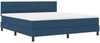 vidaXL Boxspringbett mit Matratze mit LED Blau 180 x 200 cm Stoff 3342155 Bild 2