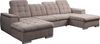 WERK2 Wohnlandschaft Napoli zeitlos, elegant, bequem, Breite 330cm, U-Form, verstellbare Kopfteile, mit Schlaffunktion und Bettkasten Bild 4