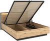 Bett 160 Quant QS-02 (Farbe: Artisan Eiche / Artisan Eiche + Schwarz) Bild 2