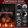 Mini Dutch Oven Set 4-teilig aus Gusseisen – 4x 300 ml mit Deckel & Griffen eingebrannt für Vorspeisen Desserts Grill & Ofen Bild 3