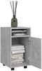 vidaXL Beistellschrank mit Rollen Betongrau 33x38x60 cm Holzwerkstoff 803051 Bild 3