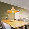Hängeleuchte, Textil braun, Metall schwarz, E27, H 140 cm Bild 5