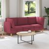 vidaXL Wohnzimmergarnitur mit Kissen mit Speicher 3 pcs Weinrot Stoff 3413688 Bild 1