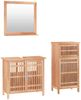 vidaXL 3-tlg. Badmöbel-Set Massivholz Nussbaum 3185784 Bild 2