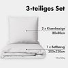 Jacobson Bettwäsche Set - 100% Baumwolle, Perkal, 3 teilig, Erhältlich in den Größen 135x200, 155x220, 200x200, 200x220, 240x220 Bild 2