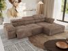 Mks Möbel 'RILASSO' Ecksofa, mit Relax-funktion, Elektrisch verstellbarer Sitz, L-förmige Ecke mit Armlehnen, Wellenfeder, Braun, Cordstoff, rechts Bild 5