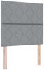 vidaXL Boxspringbett mit Kopfteil Hellgrau 120 x 200 cm Stoff 3339455 Bild 4