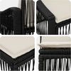 vidaXL Gartensofa-set 11 pcs Schwarz Poly-Rattan 3436204 Bild 5