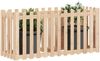 vidaXL Hochbeet Lattenzaun-Design 150x50x70 cm Massivholz Kiefer 832497 Bild 3