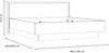 Forte 'Trondheim' Bettgestell in Artisan Eiche, 180x200 cm Bild 4