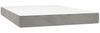 vidaXL Boxspringbett mit Matratze Hellgrau 140x200 cm Samt 3143205 Bild 5