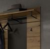 Garderobe Set 3-tlg. Cooper in Eiche und grau 215 cm Bild 4