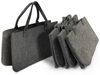 Karat Allzweckkorb Conny, Filztasche, Einkaufstasche, Kaminholztasche, Faltbar, 4er Set Bild 5
