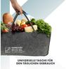 Karat Allzweckkorb Conny, Filztasche, Einkaufstasche, Kaminholztasche, Faltbar, 4er Set Bild 3