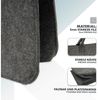 Karat Allzweckkorb Conny, Filztasche, Einkaufstasche, Kaminholztasche, Faltbar, 4er Set Bild 2