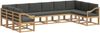 vidaXL Outdoor-Sofagarnitur mit Kissen 10 pcs Weiß und Anthrazit 3388306 Bild 2