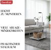 Floordirekt Standregal Concept Epure MK-012 Metallregal, B40 × T40 × H46 cm, diverse Farben, modular, Beistelltisch mit offenen Ablagen, verchromtes Metallgestell, zeitlos Bild 4
