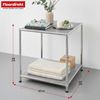 Floordirekt Standregal Concept Epure MK-012 Metallregal, B40 × T40 × H46 cm, diverse Farben, modular, Beistelltisch mit offenen Ablagen, verchromtes Metallgestell, zeitlos Bild 2