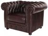Einsitzer-Sofa Chesterfield Liverpool aus echtem Rindsleder New Red Bild 4