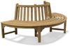 Baumbank Fermo mit Rückenlehne Teak Massivholz 240 cm 180° Bild 2