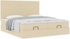 vidaXL Ottoman-Bett mit Matratzen Creme 180x200 cm Stoff 3313676 Bild 5