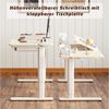 HOMALL Kinderschreibtisch Höhenverstellbarer Schreibtisch mit neigbarer Tischplatte & Schublade (Maße: 120 x 60 cm, Tischplatte um 60° nach oben klappbar, mit großer Schublade und Haken, 3-stufige Höhen-Speicherfunktion + Typ-C-Anschluss) Bild 4