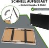Multifunktionstisch 3er-Set 100 x 60 cm Tapeziertisch 90kg Gesamtbelastung höhenverstellbar Camping Bild 3