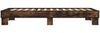 vidaXL Bettgestell Räuchereiche 75x190 cm Holzwerkstoff und Metall 845879 Bild 5