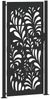 vidaXL Gartentor Schwarz 100x200 cm Stahl Wellendesign 4100973 Bild 2