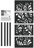 vidaXL Gartentor Schwarz 100x200 cm Stahl Wellendesign 4100973 Bild 4