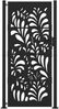 vidaXL Gartentor Schwarz 100x200 cm Stahl Wellendesign 4100973 Bild 3