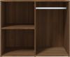 Kleiderschrank, Holzwerkstoff, braun Eichen-Optik, 80 x 40 x 65 cm Bild 3