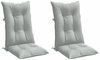 vidaXL Hochlehner-Auflagen 2 Stk. Melange Hellgrau 120x50x7 cm Stoff 4002346 Bild 4