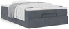 vidaXL Ottoman-Bett mit Matratze Dunkelgrau 120x200 cm Samt 3311178 Bild 4
