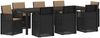 vidaXL Garten Essgruppe mit Kissen 9 pcs Anthrazit und Taupe PP 3430089 Bild 2