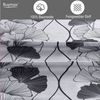Buymax Bettwäsche Cornelia, Renforce: 100% Baumwolle, 2 teilig, 135x200 cm, mit Reißverschluss, Bettbezug-Set, Blumen, Grau, Schwarz Bild 3