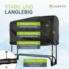 Juskys Kaminholzregal M 130x117x36 cm – Schwarz, Brennholzregal aus Stahl mit Abdeckung, Holzunterstand für Garten & Terrasse, 200 kg belastbar Bild 5
