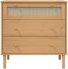 vidaXL Schubladenkommode SENJA Rattan-Look Braun 80x40x80 Kiefernholz 358022 Bild 5