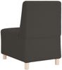 vidaXL Modulares Armfreies Sofa Dunkelgrau Wollähnlicher Stoff 4108505 Bild 5